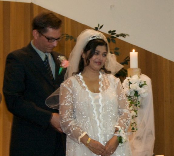 (Photo: Blair and Yogita Brunner on Their Wedding Day)