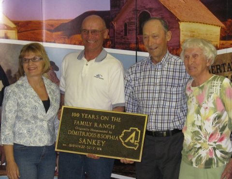 (Photo: Light to Right): Elaine, Murray, Steve, Peggy Sankey)